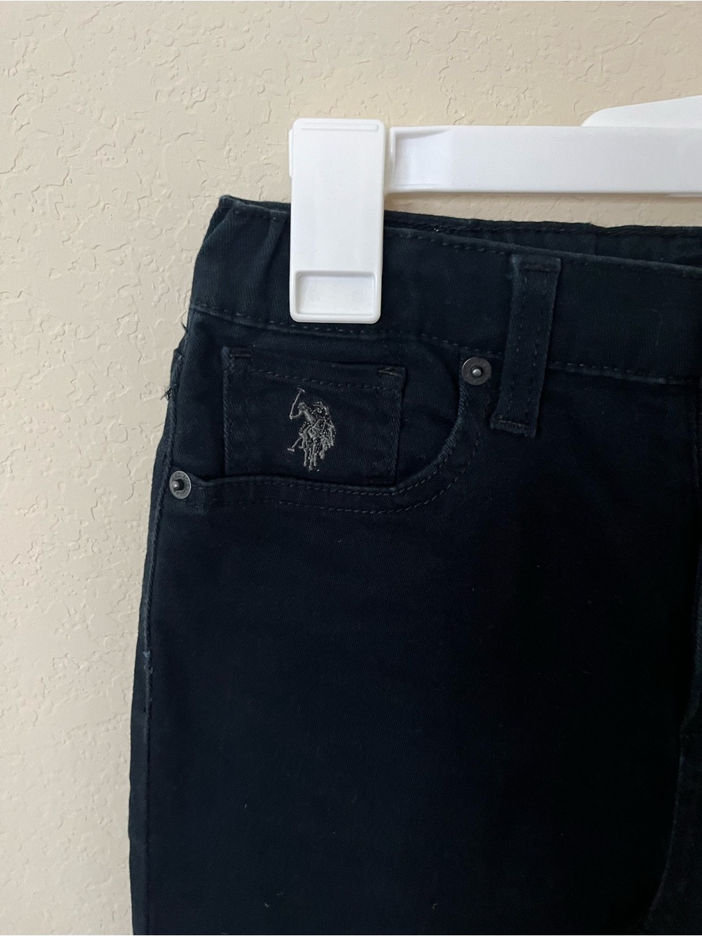U.S. Polo Assn. Boys Black Slim Straight Denim Jeans Size 10 - Picture 2 of 5